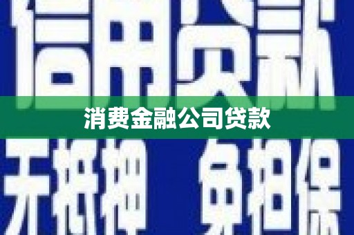 礼县消费金融公司贷款