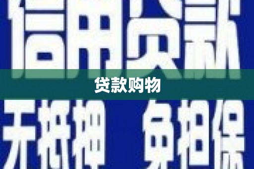 礼县贷款购物