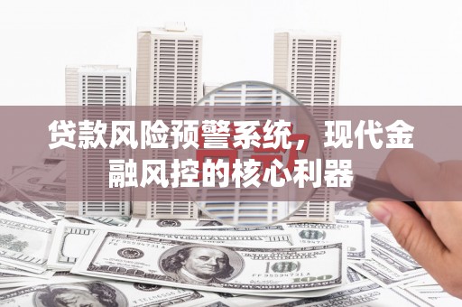 礼县贷款风险预警系统，现代金融风控的核心利器