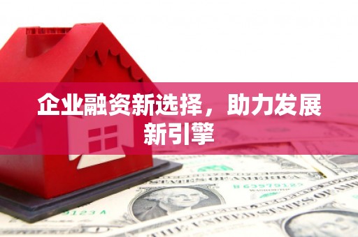 礼县企业融资新选择，助力发展新引擎