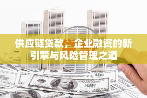 礼县供应链贷款，企业融资的新引擎与风险管理之道