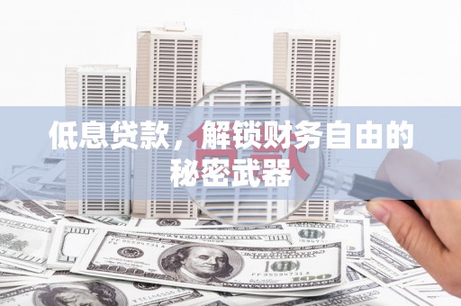 礼县低息贷款，解锁财务自由的秘密武器