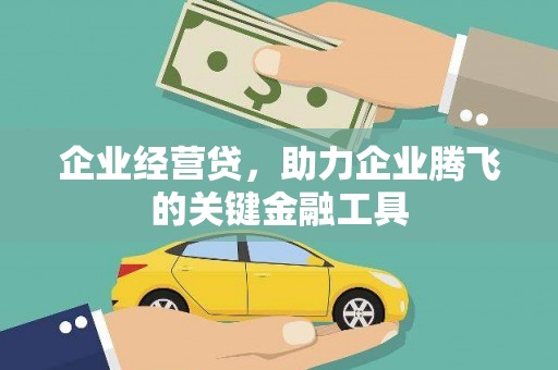 礼县企业经营贷，助力企业腾飞的关键金融工具