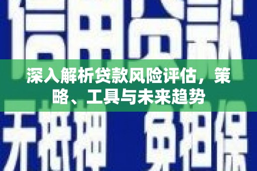 礼县深入解析贷款风险评估，策略、工具与未来趋势