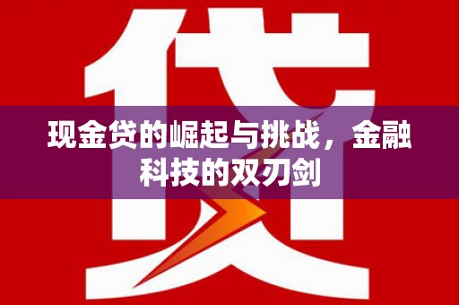礼县现金贷的崛起与挑战，金融科技的双刃剑