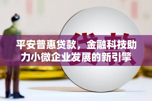 礼县平安普惠贷款，金融科技助力小微企业发展的新引擎