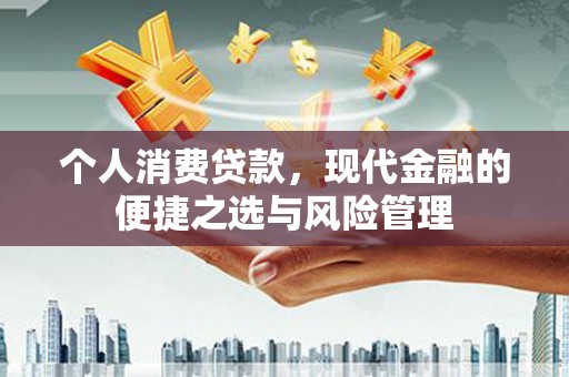 礼县个人消费贷款，现代金融的便捷之选与风险管理