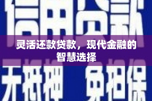礼县灵活还款贷款，现代金融的智慧选择