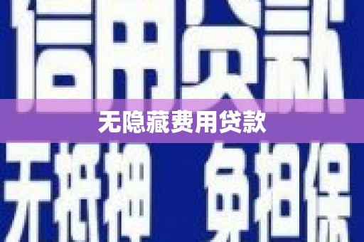 礼县无隐藏费用贷款