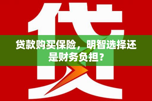 礼县贷款购买保险，明智选择还是财务负担？