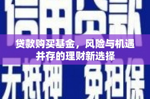 礼县贷款购买基金，风险与机遇并存的理财新选择