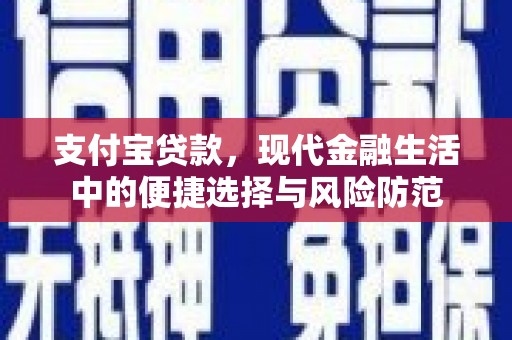 礼县支付宝贷款，现代金融生活中的便捷选择与风险防范