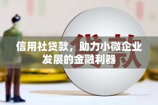 礼县信用社贷款，助力小微企业发展的金融利器
