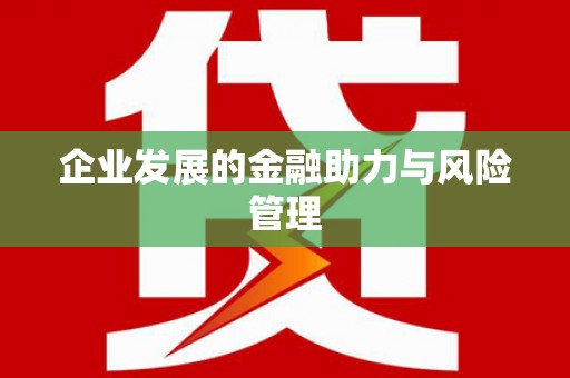 礼县企业发展的金融助力与风险管理
