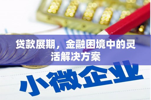 礼县贷款展期，金融困境中的灵活解决方案