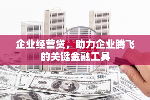 礼县企业经营贷，助力企业腾飞的关键金融工具