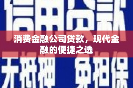 礼县消费金融公司贷款，现代金融的便捷之选
