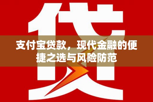 礼县支付宝贷款，现代金融的便捷之选与风险防范
