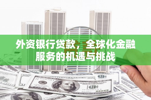 礼县外资银行贷款，全球化金融服务的机遇与挑战