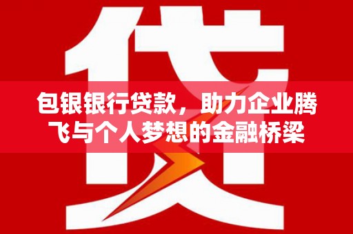 礼县包银银行贷款，助力企业腾飞与个人梦想的金融桥梁