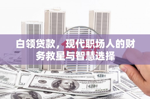 礼县白领贷款，现代职场人的财务救星与智慧选择