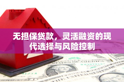 礼县无担保贷款，灵活融资的现代选择与风险控制