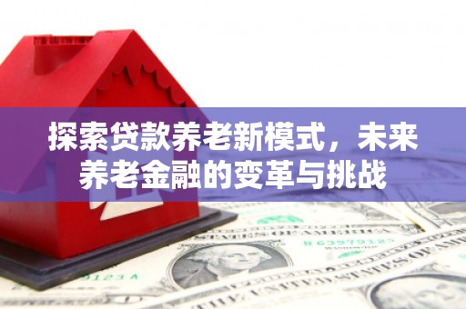 礼县探索贷款养老新模式，未来养老金融的变革与挑战