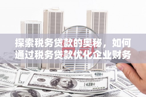 礼县探索税务贷款的奥秘，如何通过税务贷款优化企业财务