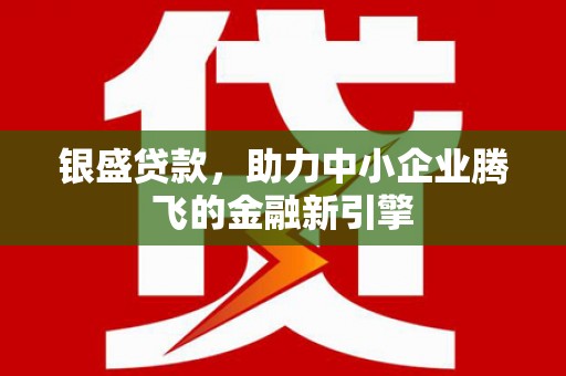 礼县银盛贷款，助力中小企业腾飞的金融新引擎