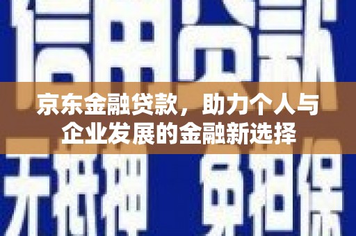 礼县京东金融贷款，助力个人与企业发展的金融新选择