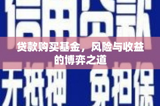 礼县贷款购买基金，风险与收益的博弈之道