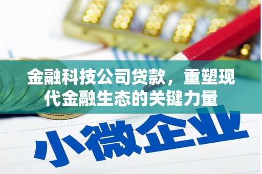 礼县金融科技公司贷款，重塑现代金融生态的关键力量
