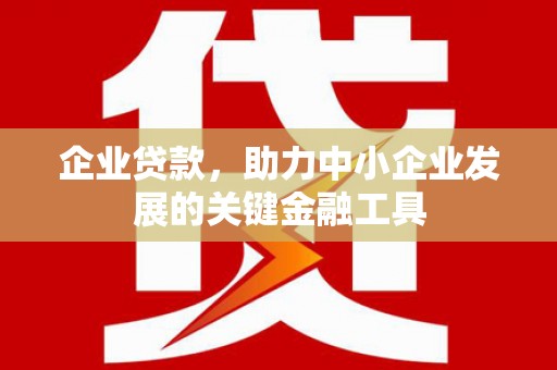 礼县企业贷款，助力中小企业发展的关键金融工具