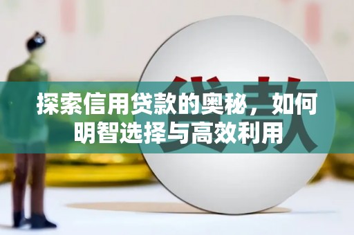 礼县探索信用贷款的奥秘，如何明智选择与高效利用