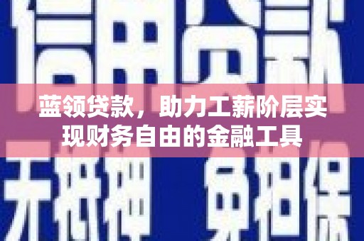 礼县蓝领贷款，助力工薪阶层实现财务自由的金融工具