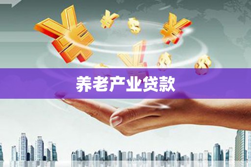 礼县养老产业贷款