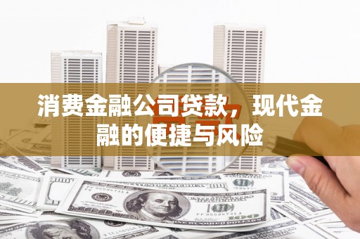 礼县消费金融公司贷款，现代金融的便捷与风险