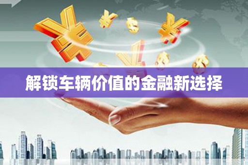 礼县解锁车辆价值的金融新选择