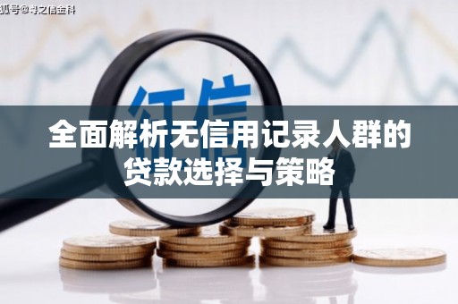 礼县全面解析无信用记录人群的贷款选择与策略