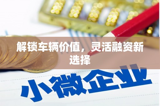 礼县解锁车辆价值，灵活融资新选择