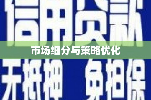 礼县市场细分与策略优化