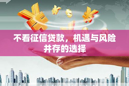 礼县不看征信贷款，机遇与风险并存的选择