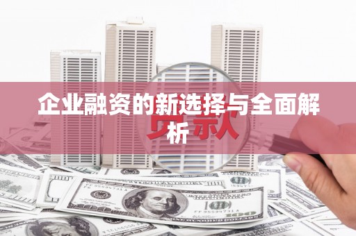 礼县企业融资的新选择与全面解析