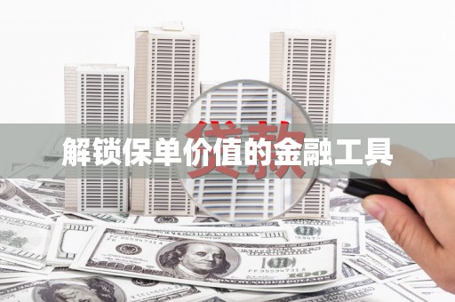 礼县解锁保单价值的金融工具