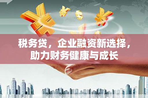 礼县税务贷，企业融资新选择，助力财务健康与成长